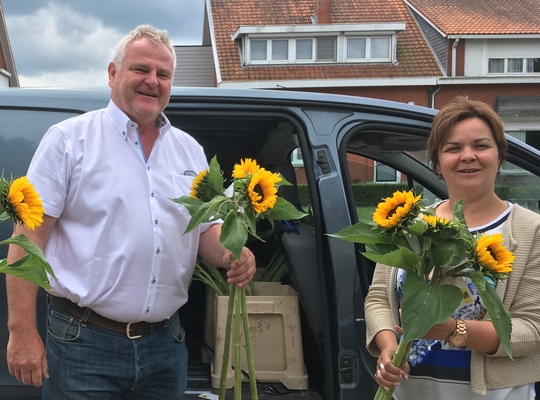 Burgemeester Frank Gys en schepen Ann Theys