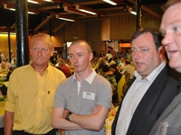 v.l.n.r. Jos Van den Bosch, Wouter Everaert, Bart De Wever en Jan Hofkens